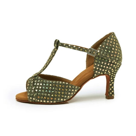

nsendm Wide Width Sandals for Women 10w Ladies Shoes Dance Shoes Latin Dance Shoes High Fashion Women Shoes Sandals Gold 7.5