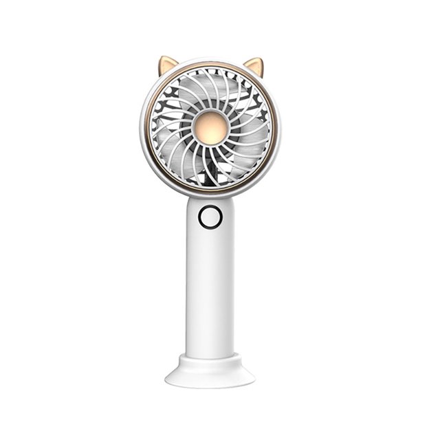 Mini Handheld Fan Portable Desk Fan with Base Pocket Size Electric Cooling Fan 3 Speed Adjustable USB Rechargeable Fan for Travel Office Household Use
