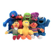 Sesame Street Character 8 Pack Assortment 7-9 Inch Stuffed Plush Toys