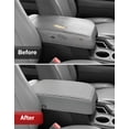 thumbnail image 6 of KBH Center Console Cover for 2007-2013 Toyota Tundra & 2008-2022 Sequoia, Middle Console Armrest Cushion Pad for Truck Interior Accessories, Gray, 6 of 8