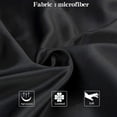 thumbnail image 2 of Zippered Satin Pillow Cases for Hair and Skin, Luxury Standard Hidden Zipper Pillowcases Set of 2, 20 x 26 Inches, Black, 2 of 7