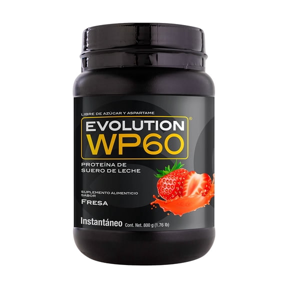 Proteína Suero De Leche Evolution Nutraceutical WP60 BOTE 800 G Fresa