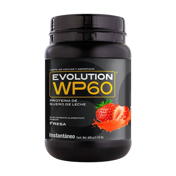 Proteína Suero De Leche Evolution Nutraceutical WP60 BOTE 800 G Fresa