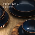thumbnail image 4 of Stone Lain Brasa 16-Piece Dinnerware Set Stoneware, Blue, 4 of 18