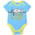 thumbnail image 3 of Snoopy Boys 4 Pack Character Onesies, Infant, 3 of 5