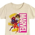 thumbnail image 3 of Marvel - Super Hero Women Sound Effects - Toddler And Youth Girls Fitted Short Sleeve Graphic T-Shirt, 3 of 5