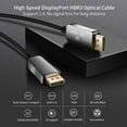 thumbnail image 3 of 8K DisplayPort DP1.4 Optical Fiber Cable 164FT, Slim and Flexible DP to DP Cable 8K@60Hz 4K@144Hz High Speed 32.4Gbps Support HBR3, DSC 1.2,HDR10, Compatible with Graphics Card, Projector, Monitor, 3 of 11
