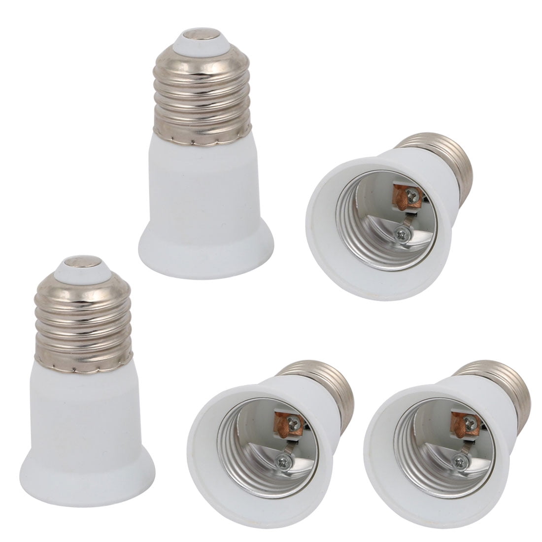 5pcs E27 to B22 Extender Adapter Converter Bulb Lampholder White 5pcs E27 to B22 Extender Adapter Converter Bulb Lampholder White