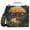 Golden Tree on River Bank, variant on 3 Ring Zipper Binder with Shoulder Strap Waterproof Trapper Keeper 2 Inch D-Ring 500 Sheets Capacity Elegant Black Cat