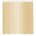 thumbnail image 3 of Ambesonne Beige Shower Curtain, Geometric Gold Patterns, 69"Wx75"L, Pale Peach Brown, 3 of 5