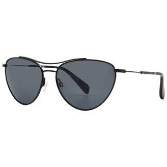 Rag And Bone RNB1034/G/S 9O 0807 Black Square Sunglasses for  display picture 2