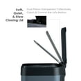 thumbnail image 6 of Home Zone Living 18.5 gal/70 Liter Kitchen Garbage Can Stainless Steel, Glacier, 6 of 13