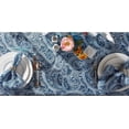 thumbnail image 6 of DII Blue Paisley Print Outdoor Tablecloth With Zipper 60x120, 6 of 8