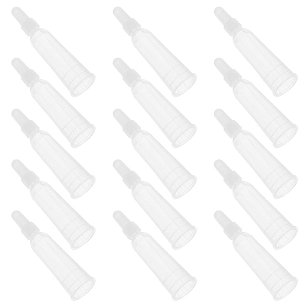 AURARMLET 50Ud Tapas Dispensadoras Transparentes Para Ampoules Con Antigoteo Para Precisión En Laboratorio