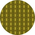 thumbnail image 1 of Ahgly Company Machine Washable Indoor Square Transitional Dark Bronze Brown Area Rugs, 3' Square, 1 of 7