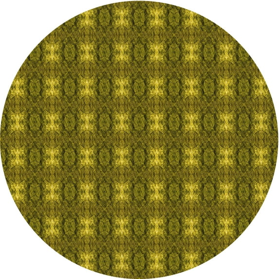 Ahgly Company Machine Washable Indoor Square Transitional Dark Bronze Brown Area Rugs, 3' Square