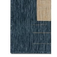 thumbnail image 3 of Well Woven Custom Size Indoor/Outdoor Runner-Choose Your Length-Torden Blue & Beige Flat-Weave Geometric Boxes Pattern 31 Inch Wide x 16 Feet Long Runner (31" x 16' Runner) Rug, 3 of 5