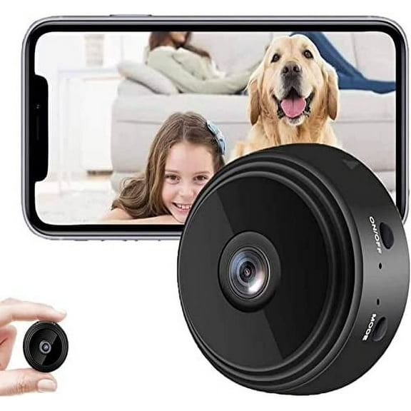 Ratfeit Mini Security Camera, Wireless Wifi Camera 1080p Full HD, With 6 Ir LED Lights, Micro Cam Video Audio Recorder Camcorder Night Vision and Smart Motion Detection Camera