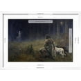 thumbnail image 5 of Art.com Vision of St. Hubert, 1892 Giclee Print by Wilhelm Carl RÃ¤uber, White Frame Wall Art, 23" x 17", 5 of 5