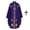 Purple, variant on Halloween Medieval Embroidered Cape, High-Collar Sleeveless Tunic with Gold Cross Pattern & Tassels for Stage Play (1 PC) Purple XXXL