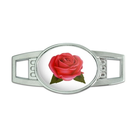 

Red Rose - Flower Oval Slide Shoe Charm
