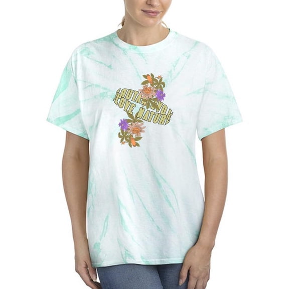Love Nature Flowers And Nature Tie Dye Cyclone Women -Image by Shutterstock, Female XX-Large