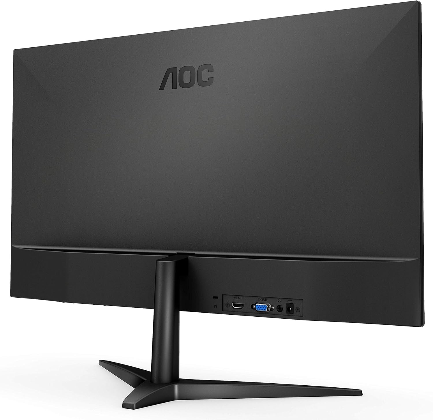Restored AOC 27B1H 27' Full HD 1920x1080 Monitor, 3-Sided Frameless, IPS Panel, HDMI/VGA, Flicker-Free,Black (Refurbished)