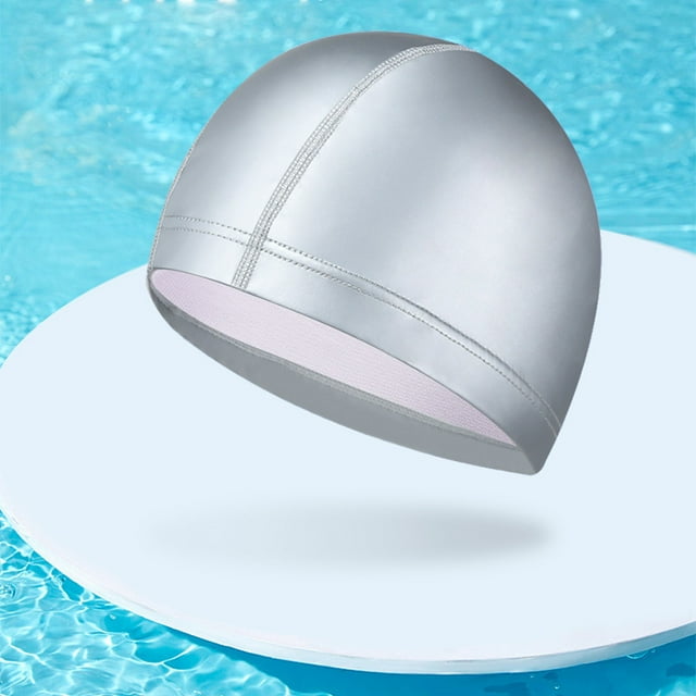 Paquete de 4 gorros de baño de tela de Color puro para hombre y mujer, gorro de baño, gorro de baño impermeable y transpirable agrandado