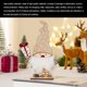 thumbnail image 3 of Billuyoard Adornos navideños de gnomo para el hogar, decoraciones de habitaciones de estilo Simple, decoraciones navideñas, vitrina, decoración de mesa, Kits de decoración para fiestas Blanco Billuyoard HA068919-01, 3 of 6