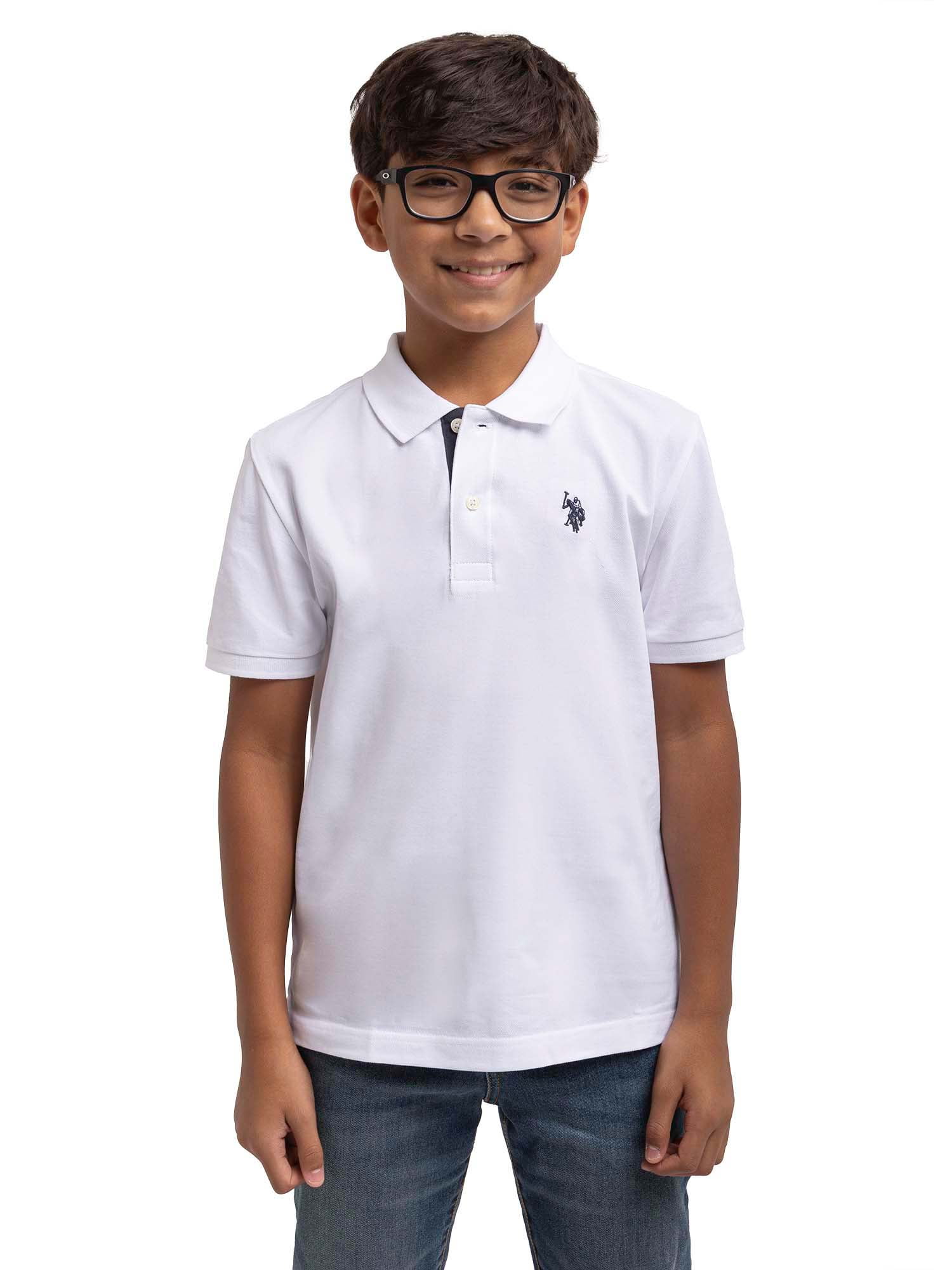 U.S. Polo Assn. Boys Pique Polo Shirt, Sizes 4-18