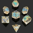 thumbnail image 5 of Ensemble de dés en Résine - 7 Pcs, D20, Coloré, pour Jeux de Table, RPGs, Facile à Lire, 5 of 5