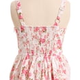 thumbnail image 6 of IBTOM CASTLE Tween Girls Midi Corset Dress for Middle School Dance Party Summer Vacation Sundresses Holiday Junior Dresses 15-16 Years Pink Floral, 6 of 7
