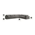 thumbnail image 2 of Meridian Furniture Cozy Gray Velvet Modular Sectional, 2 of 8