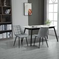 thumbnail image 4 of HOMCOM Chaise de Salle à Manger Moderne, Gris (Ensemble de 2), 4 of 10