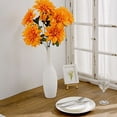 thumbnail image 4 of BalsaCircle 2 Orange 20" Silk Dahlia Bushes Artificial Flowers, 4 of 8
