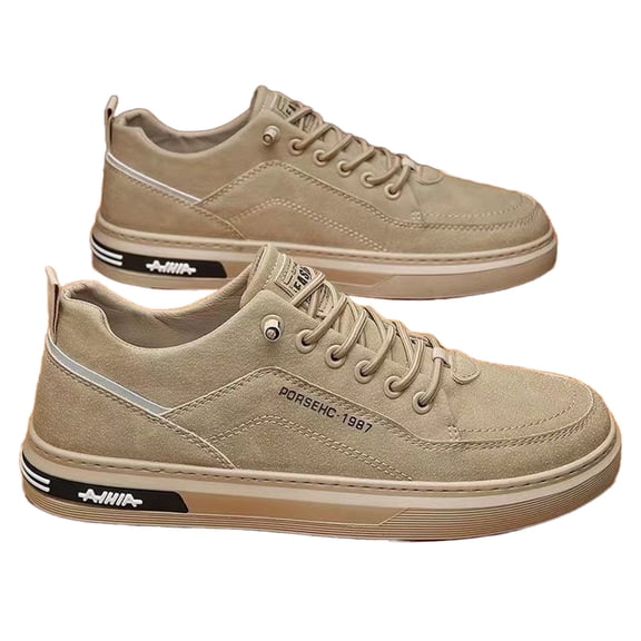 NOKIO Men's Walking Shoes Wide Width Cushion Flat Sneakers Non-S𝗅ip 𝖫a𝖼e Up Sport Shoes Breathable Res𝗂st𝖺𝗇𝗍 Casual Athlet𝗂c Shoes for Travel Work Business