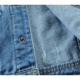 thumbnail image 7 of Toddler Jean Jacket Boys Long Sleeve Boys Denim Hoodie Blue Jacket Boys Spring Jackets Boys Jacket Size 3-4 Years, 7 of 7