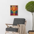 thumbnail image 2 of Multicoloured Sun Rainbow Spiritual Artwork Framed Wall Art Print A4, 2 of 4