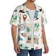 thumbnail image 2 of Kdxio Men'S Hawaiian Shirt For Men Short Sleeve Shirt Travel1 Summer Casual Holiday Beach Button Down T-Shirts, 2 of 5