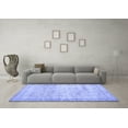 thumbnail image 3 of Ahgly Company Indoor Round Abstract Blue Contemporary Area Rugs, 5' Round, 3 of 4