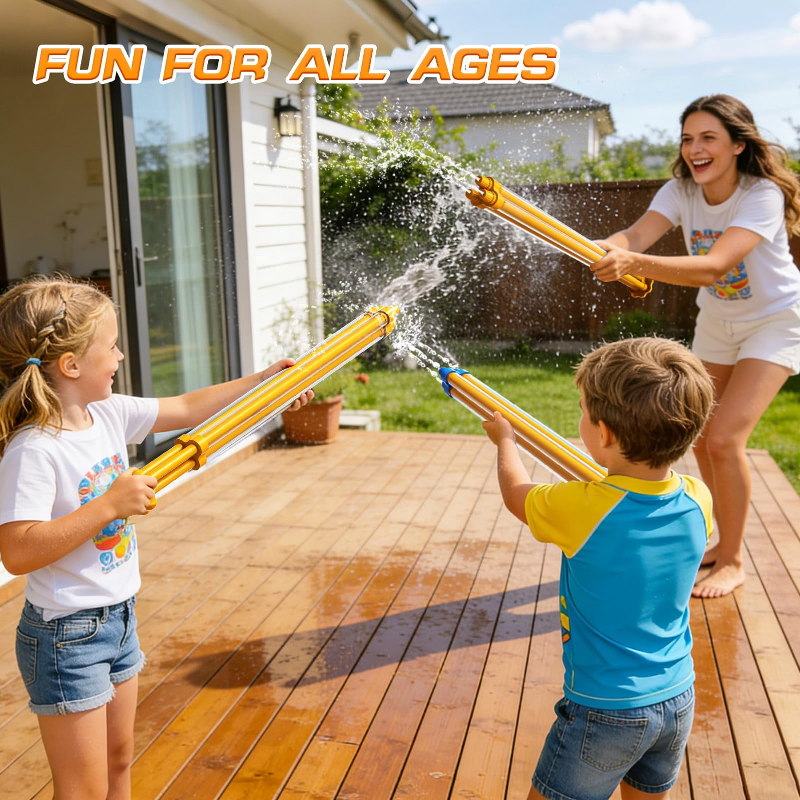 6-pack Squirt Blasters Set Summer Outdoor Pool Beach Party Play
