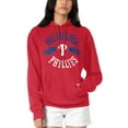 thumbnail image 4 of Women's G-III 4Her by Carl Banks Red Philadelphia Phillies City Graphic Pullover Hoodie, 4 of 5