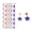 A, variant on Patriotic Stickers,4th of July Stickers, Red White Blue Glitter Small Star Stickers, Patriotic Decals Label for 4th of July Independence Day Classroom DIY Crafts Party Decorations,1 Sheets(A)
