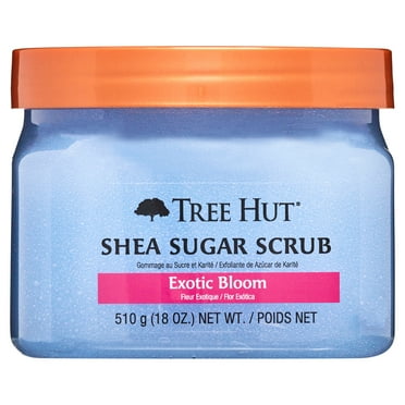 Tree Hut Exotic Bloom Shea Butter Sugar Body Scrub, 18 oz