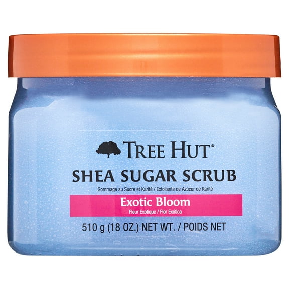 Tree Hut Exotic Bloom Shea Butter Sugar Body Scrub, 18 oz