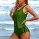 thumbnail image 4 of Traje de baño para mujer, bikini de tirantes sin espalda de color liso para mujer, trajes de baño para mujer, conjuntos de bikini para mujer, trajes de baño de bikini para mujer, 4 of 5