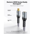 thumbnail image 4 of Cable extensor HDMI Highwings 8K 4K 2.1 48 Gbps macho a hembra 30 cm, 4 of 8