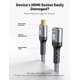thumbnail image 4 of Cable extensor HDMI Highwings 8K 4K 2.1 48 Gbps macho a hembra 30 cm, 4 of 8