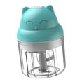 thumbnail image 3 of Picadora de Ajo USB Eléctrica Inalámbrica Picadora de Ajo Molinillo de Jengibre Recargable Portátil, 250ML, Azul Eigraketly HA003928-05B, 3 of 7