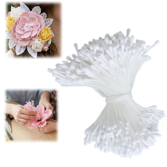 Pearl Flower Stamens, Artificial Floral Pistils for Scrapbook Crafts Wedding Party Home Decoration DIY Accessories